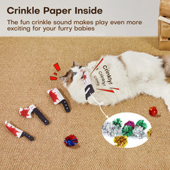 Potaroma durable cat toy material withstands bites and claws