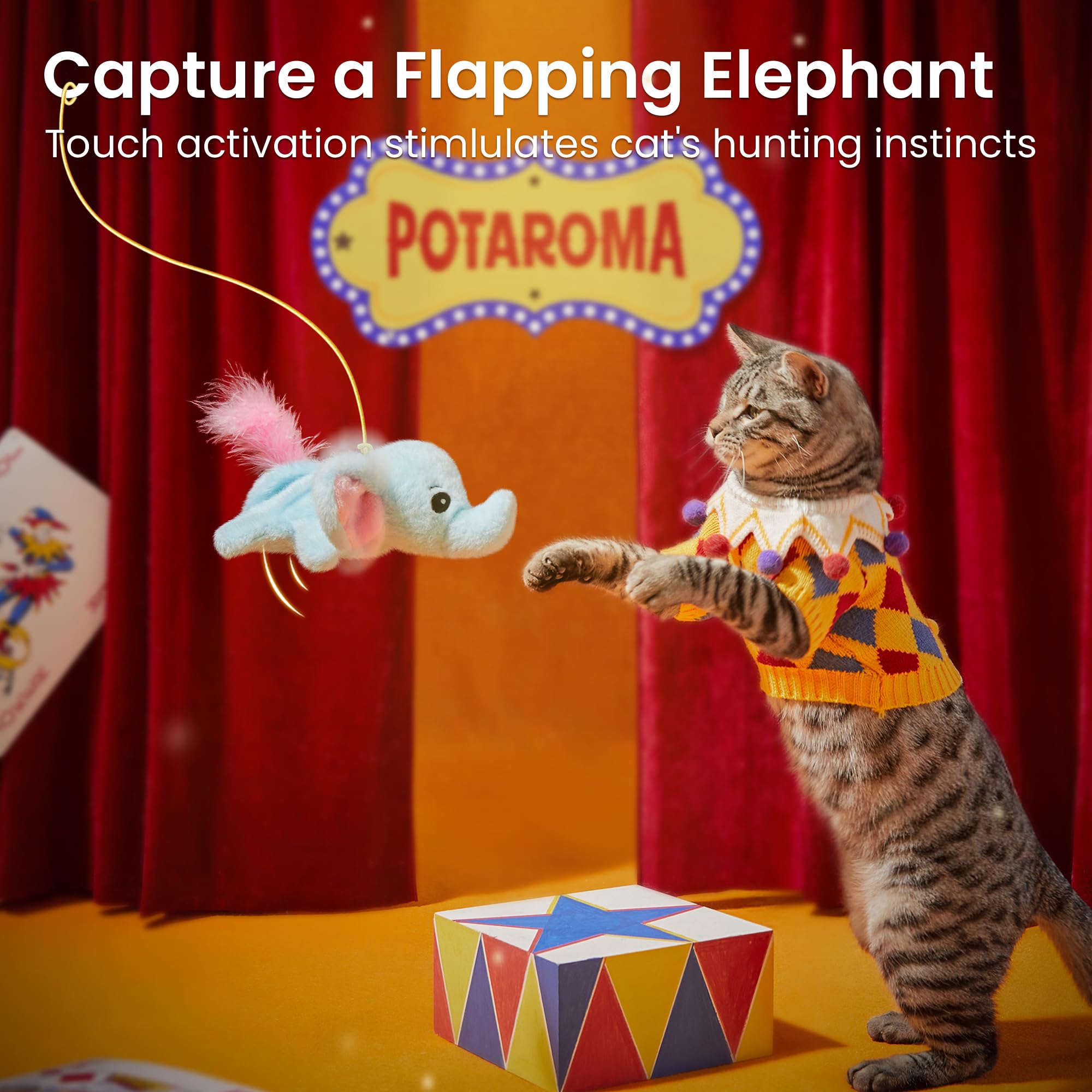 Potaroma elephant-catnip-inside invites sensory excitement and extended play