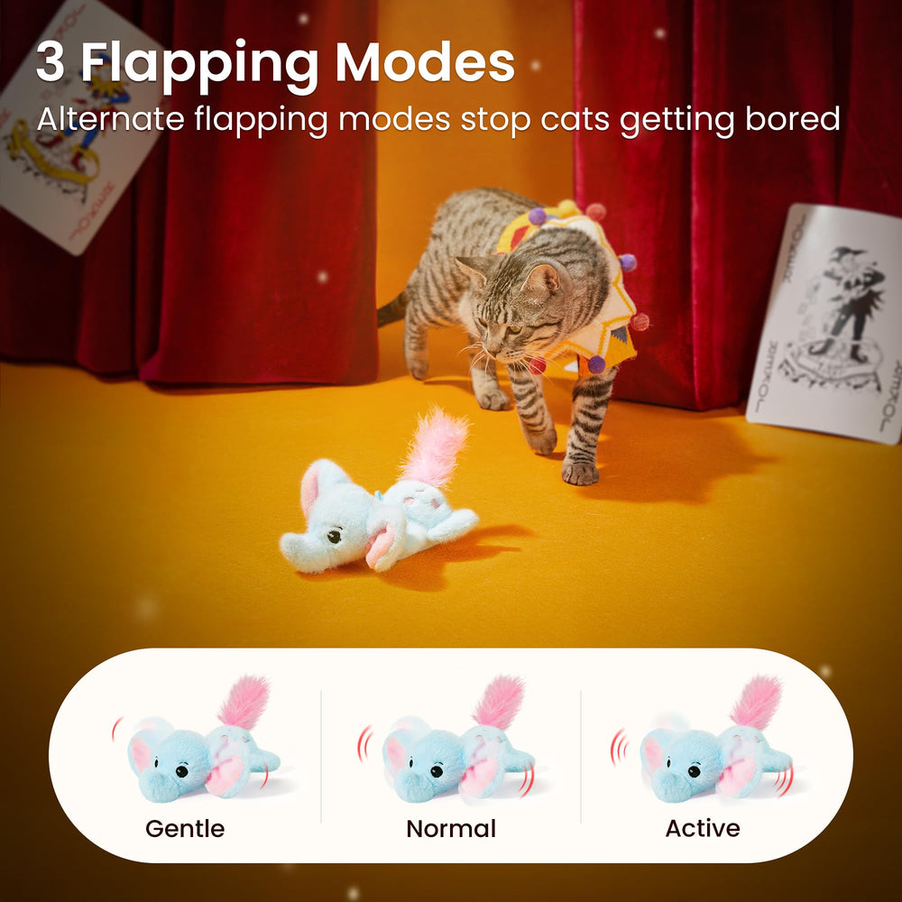 Potaroma elephant-crinkle-paper-inside adds engaging noise for curious cats
