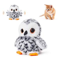 Potaroma flapping owl cat toy wings in motion for engaging play and exercise
