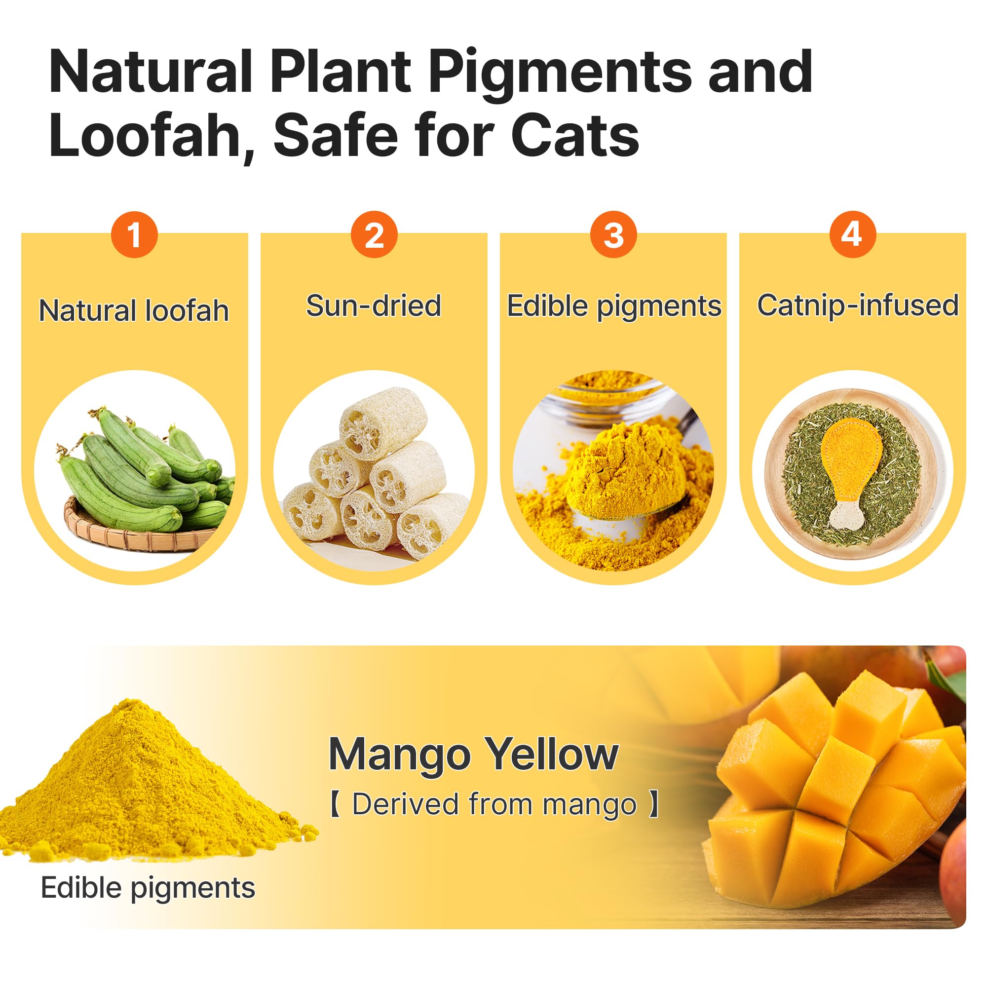 Potaroma loofah toy close-up texture emphasizes safe, digestible material.