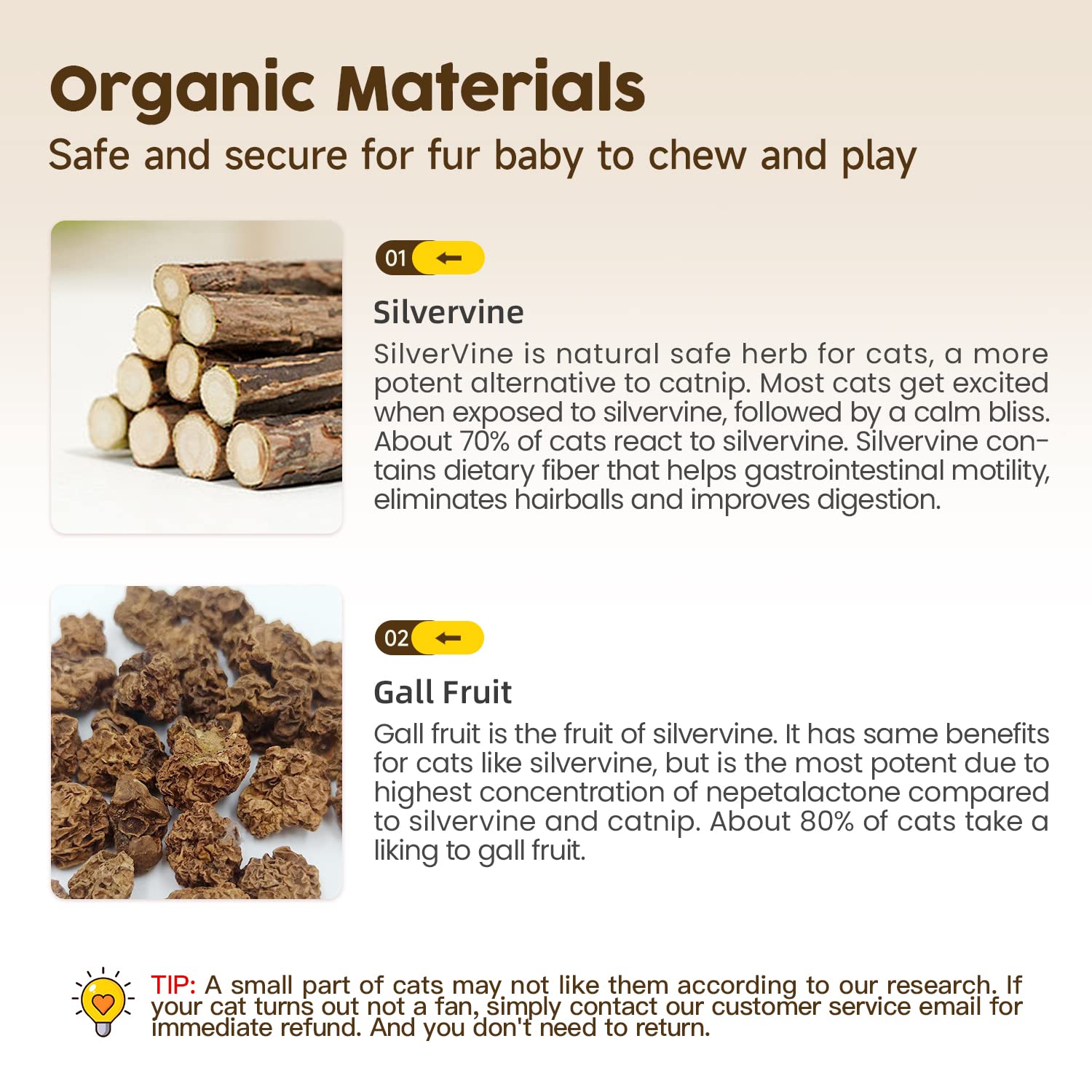 Potaroma matatabi dental care shows rope and fibers for oral hygiene support.