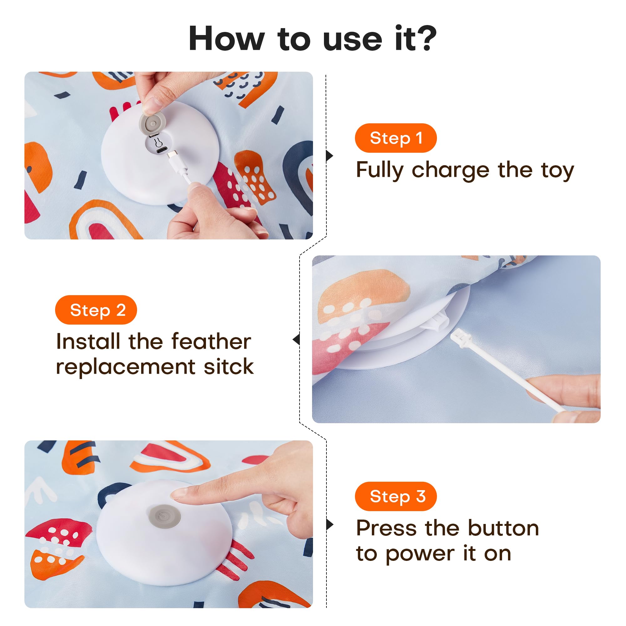 Potaroma motorized cat play chase offers endless indoor fun