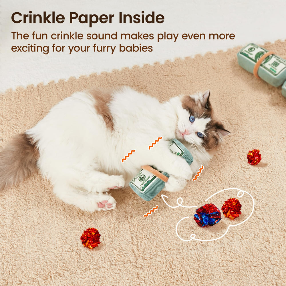 Potaroma organic catnip inside toy to stimulate curiosity and activity