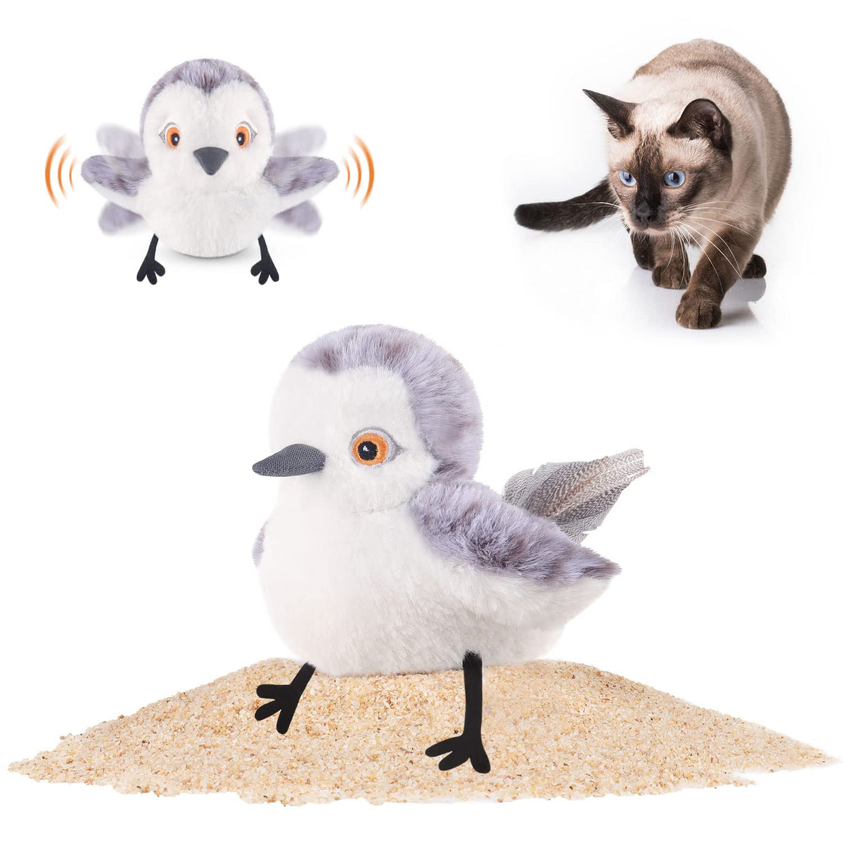 Potaroma pajarito colgante: juguete interactivo que fortalece el vínculo entre tú y tu gato.