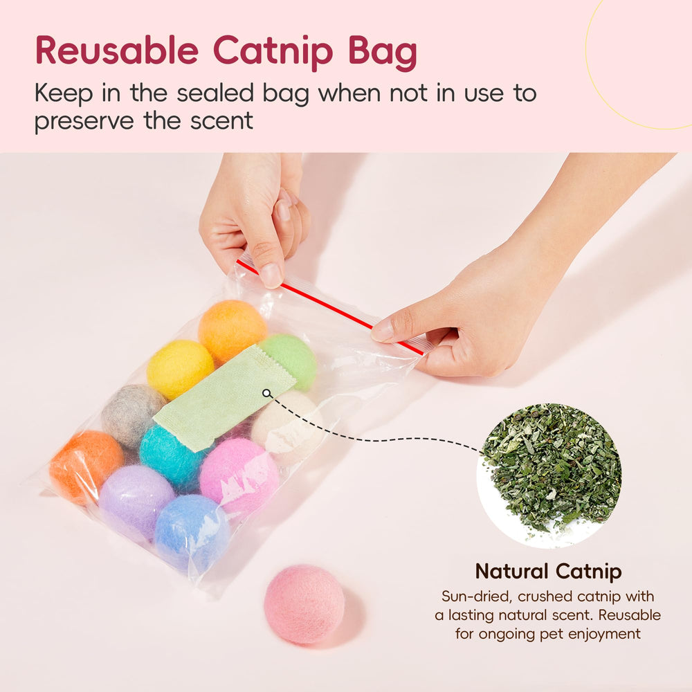 Potaroma reusable-catnip-bag preserves scent, extending kitty excitement between play sessions.