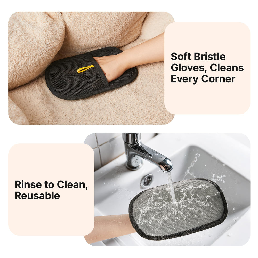 Potaroma washable reusable pet hair glove ready for next use
