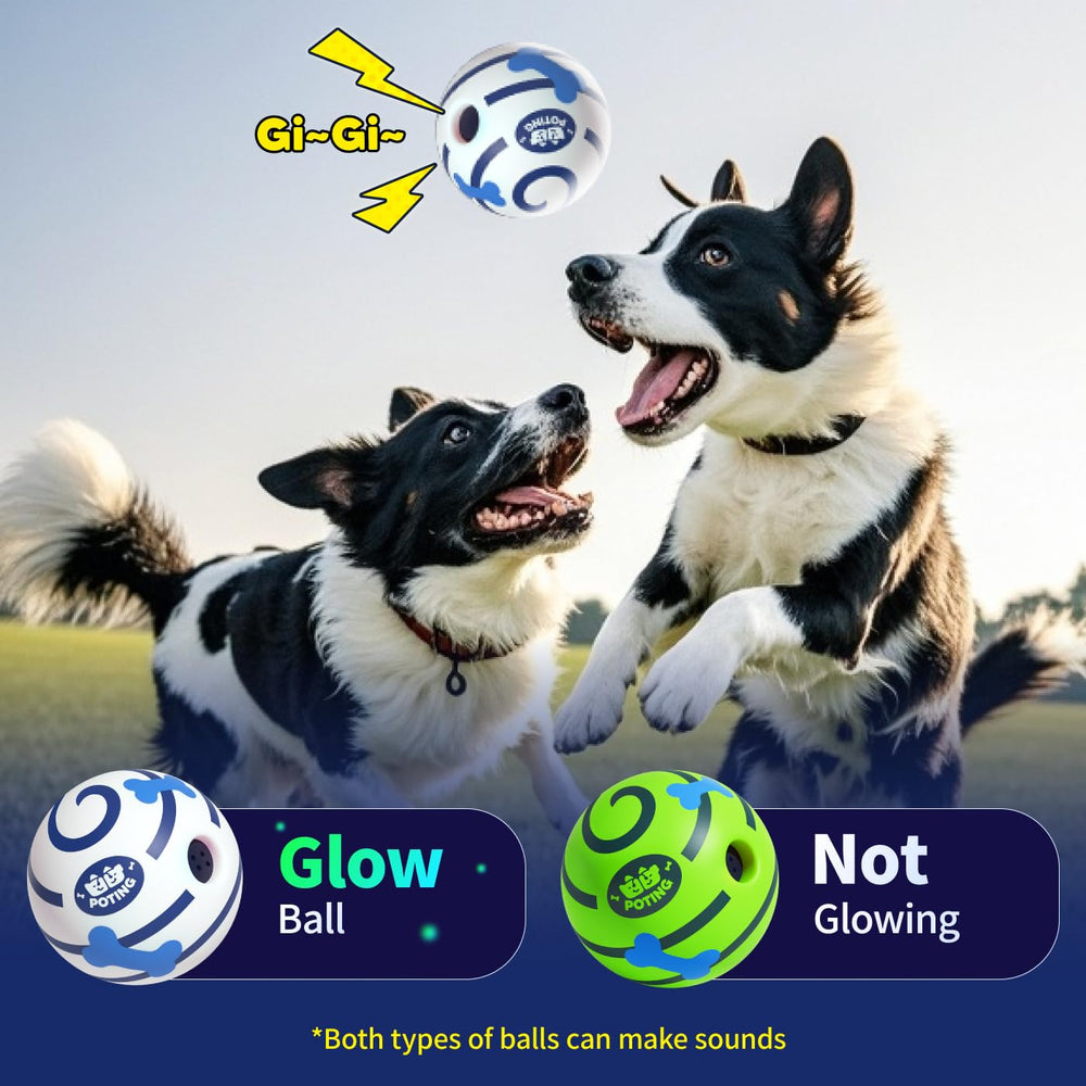 POTING Giggle Ball 3.94-inch size for medium dogs