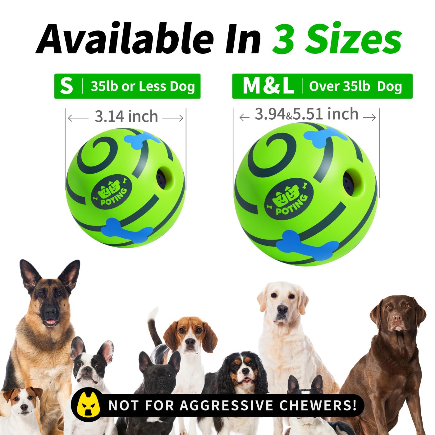 POTING Giggle Ball battery-free design activated by nose nudges