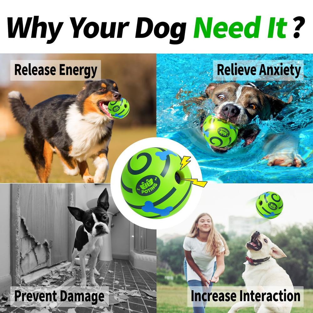 POTING Giggle Ball durable vinyl construction for long-lasting fun