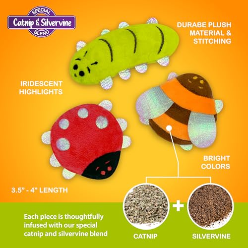 Pounce & Purr catnip-silvervine infused toy boosts curiosity.
