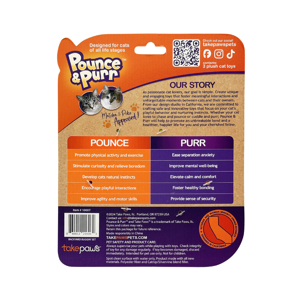 Pounce & Purr encourages chasing and pouncing sessions.
