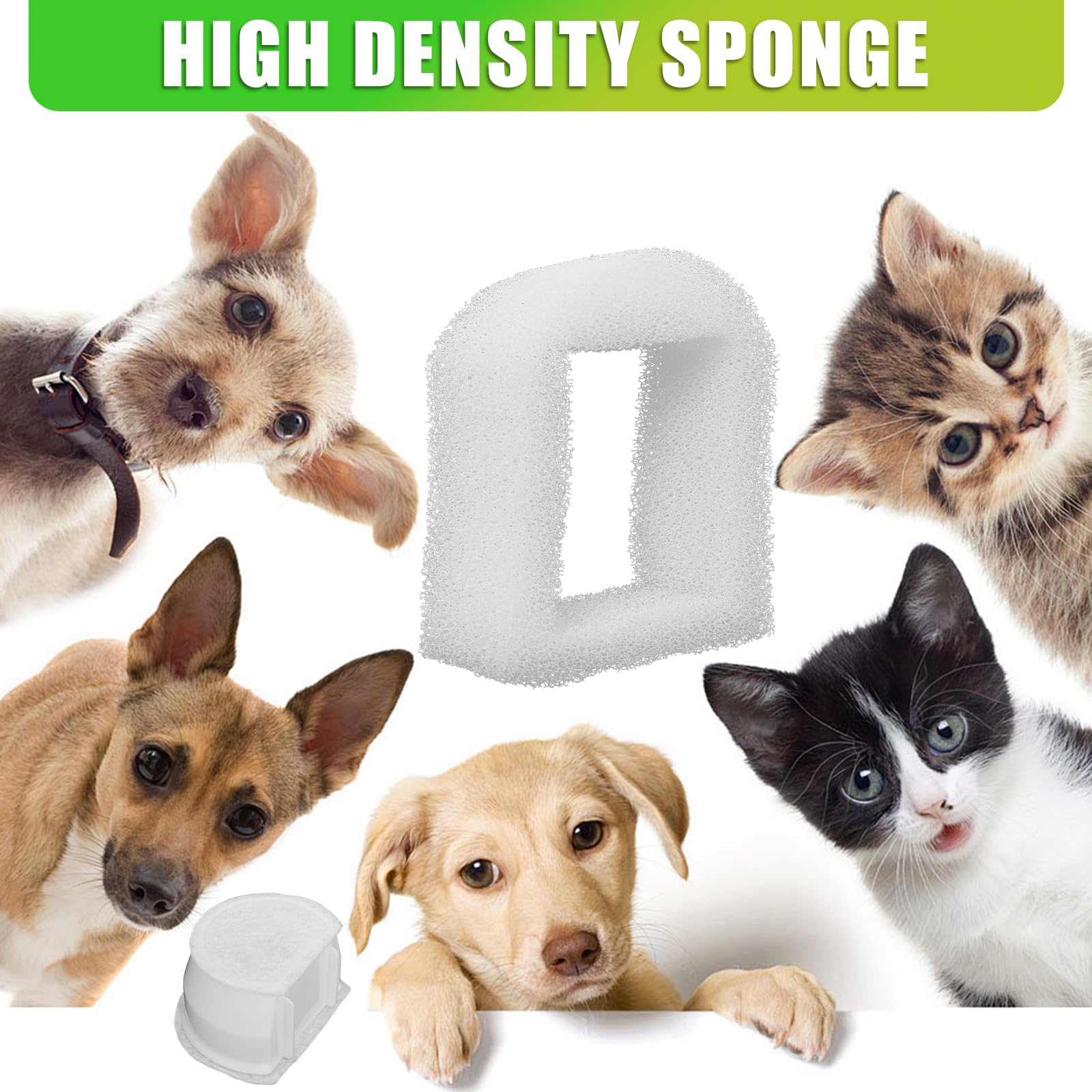 Poweka stainless steel fountain water bowl image suggests durability and easy cleaning.