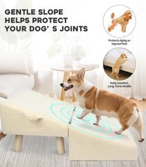 Powerful Xishan 2-in-1 design for versatile pet ramp and stairs.