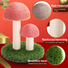 PowerKing artificial grass cat rest pink area ideal for lounging and cute photos