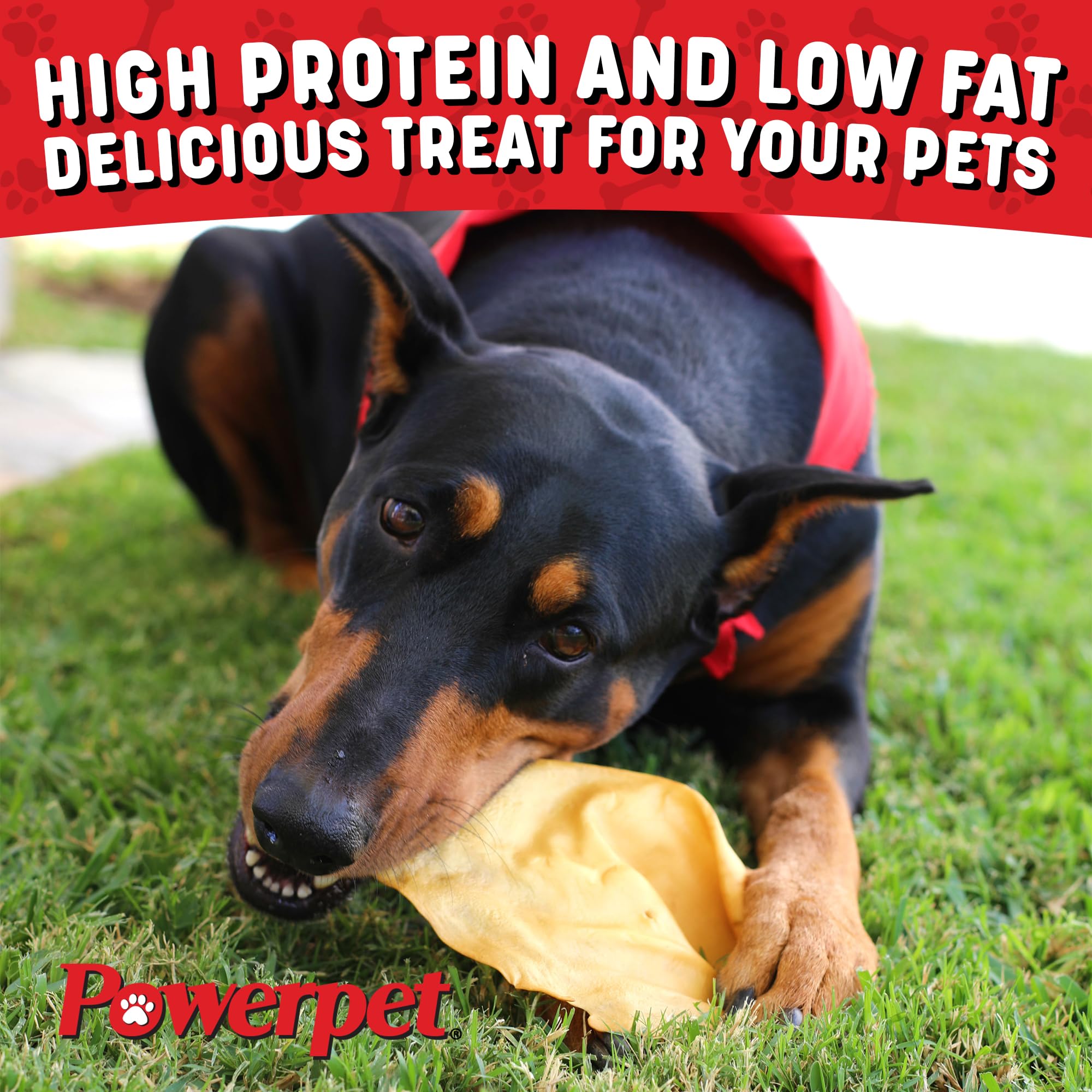 Powerpet Beef Ears for dogs of all sizes—great for training rewards