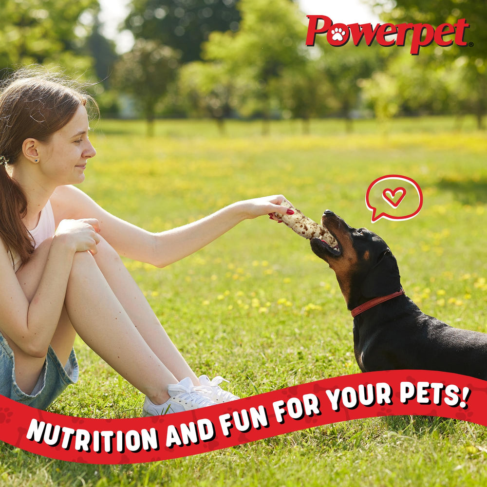 Powerpet Treats Bully Beef Cheek Rolls natural appearance emphasizes authentic meat chew