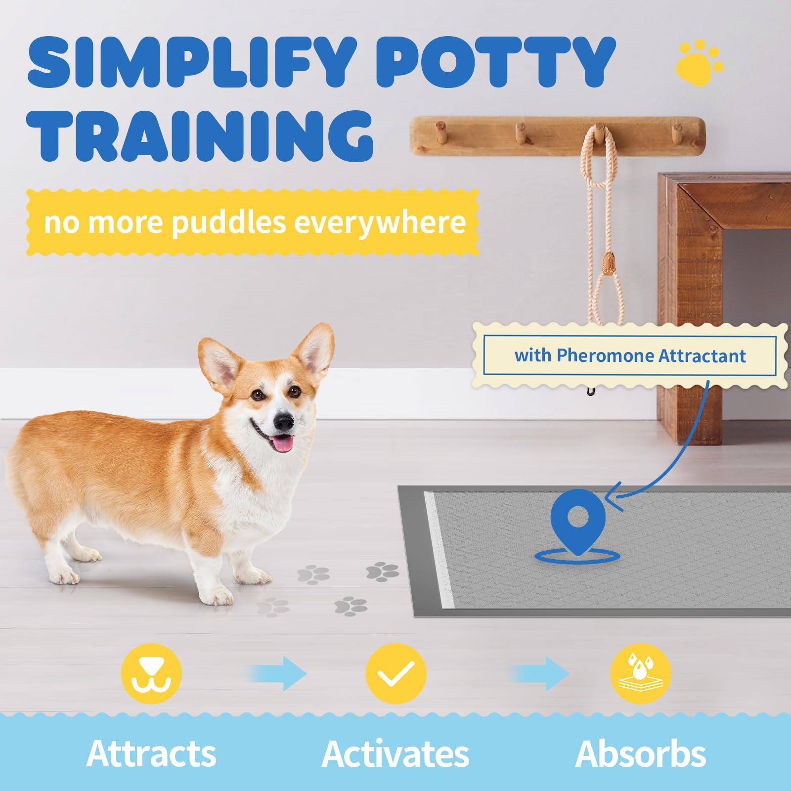 Powools 6-layer absorbent pad detail highlighting rapid gel formation and moisture locking.