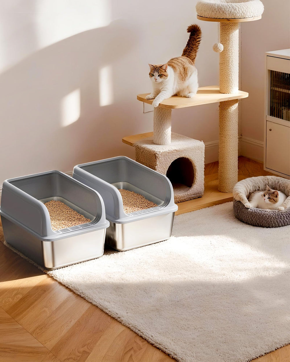 Powools anti-slip base stabilizes the box on smooth floors