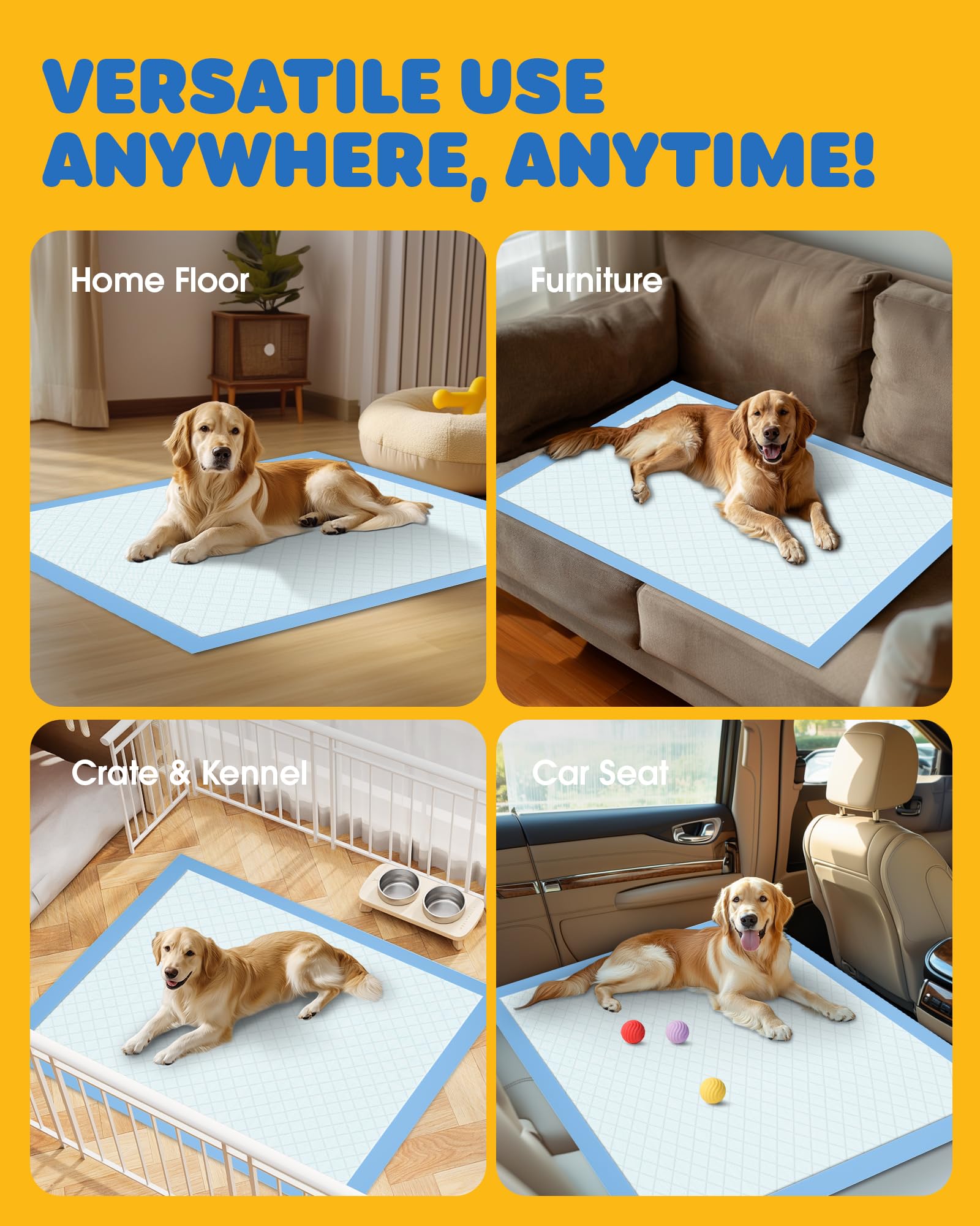 Powools soft quilted top layer offers paw-friendly comfort.