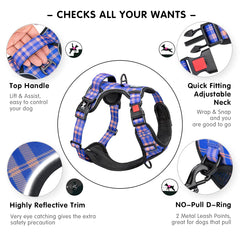 PoyPet No Pull Harness back D-ring offers versatile leash attachment