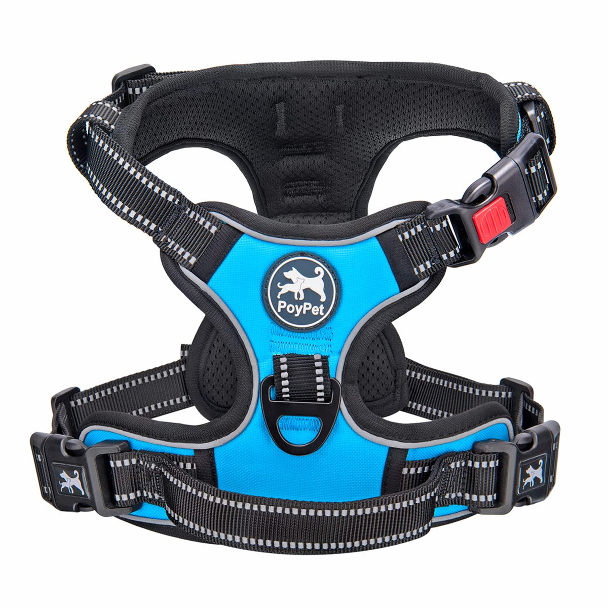 PoyPet No Pull Harness front clip for better control during walks