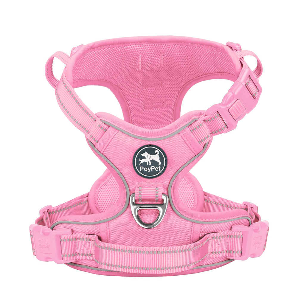 PoyPet No Pull Harness front D-ring for training and controlled guidance.