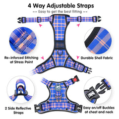 PoyPet No Pull Harness soft control handle for quick restraint