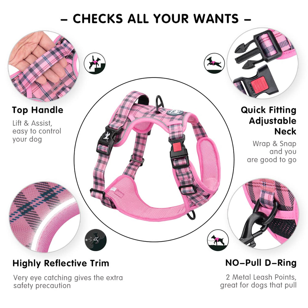 PoyPet No-Pull Harness soft-control handle aids calm guidance