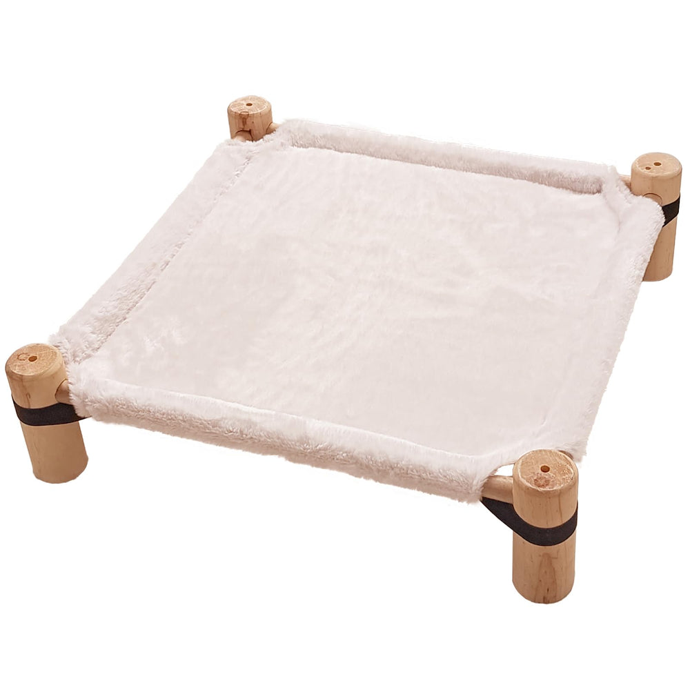 Pozico cat hammock bed with warm plush fabric offers cozy comfort for pets on cold nights.