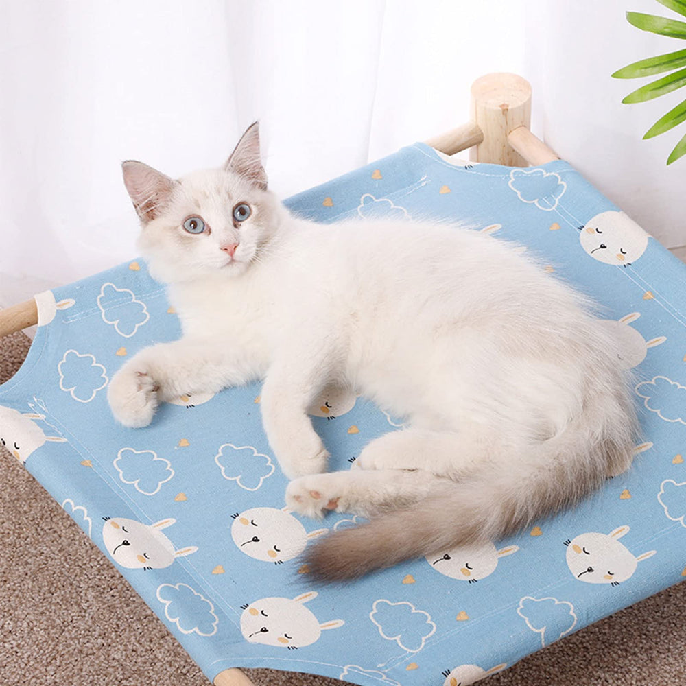 Pozico elevated pet bed designed to keep pets away from cold floors and dirt.