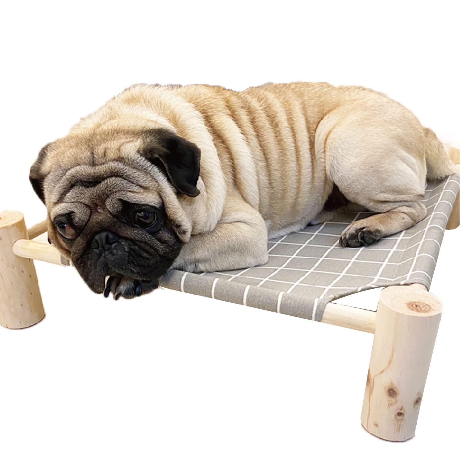 Pozico elevated bed measures 19.6x19.6 inches for small pets