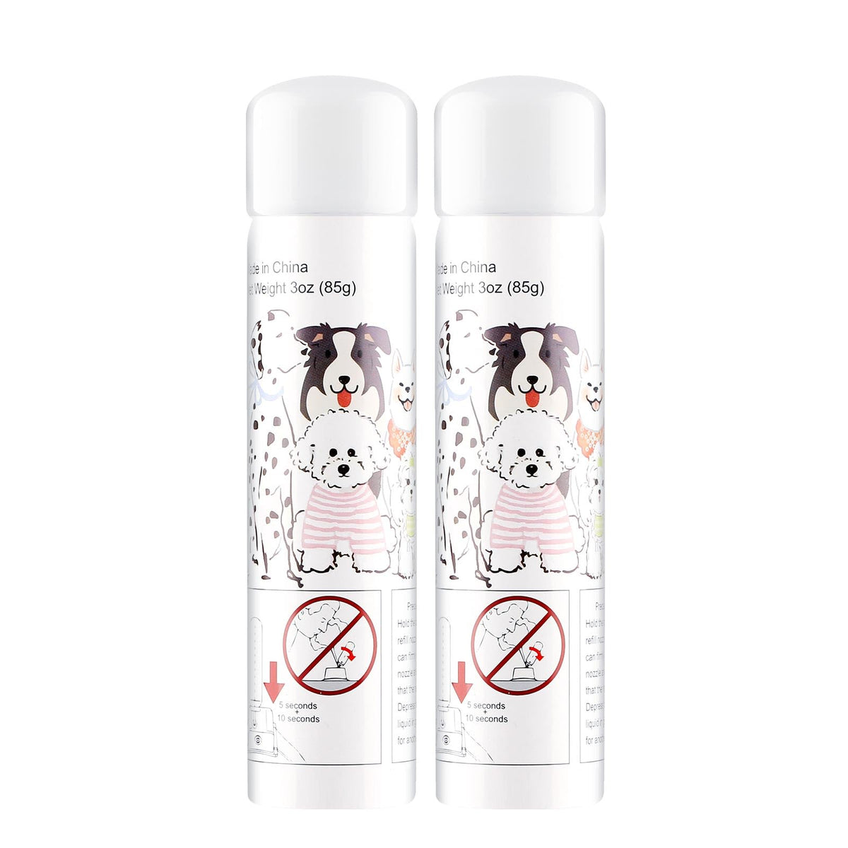 PQJDFX citronella spray refill can in 3oz size for quick collar refills.