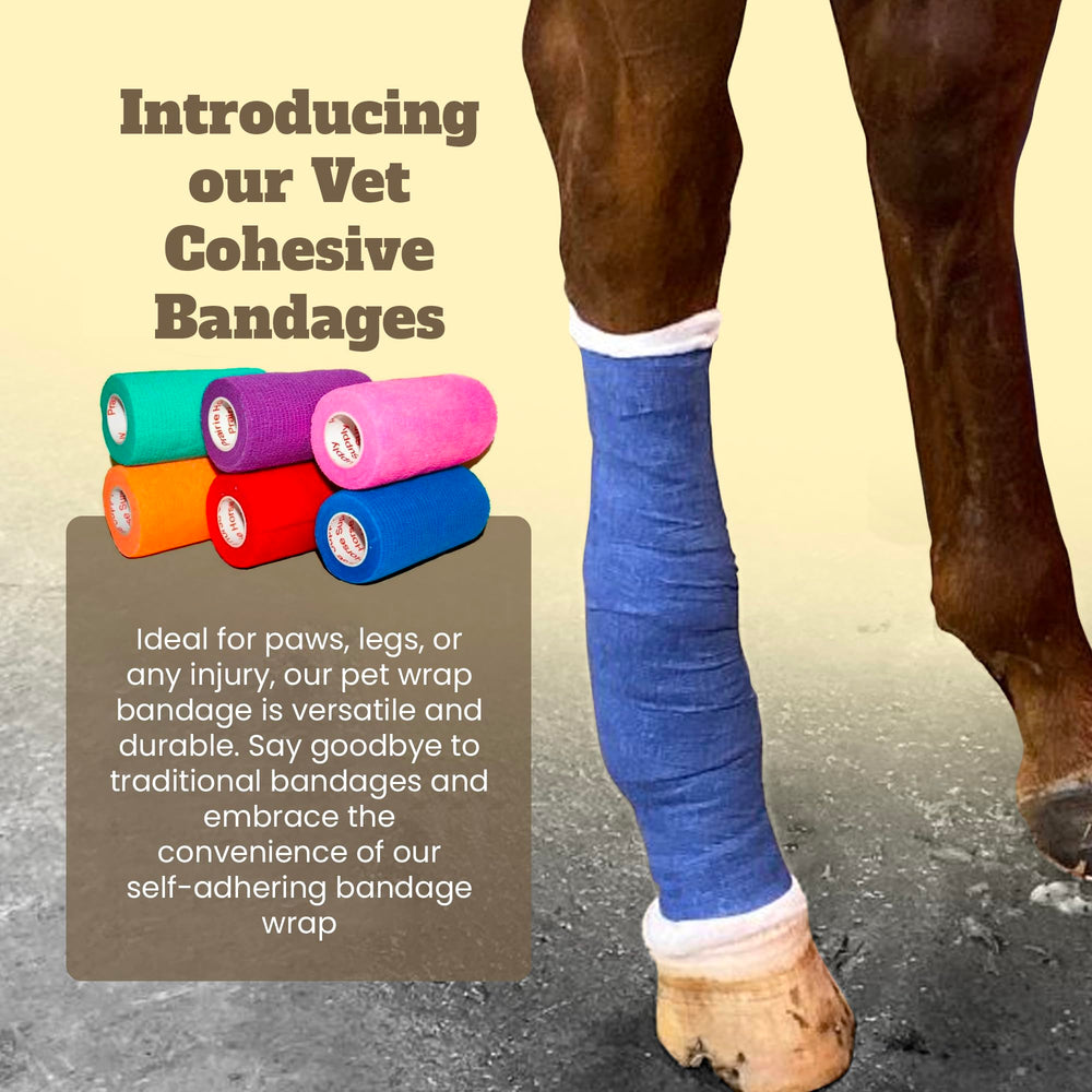 Prairie Horse Supply Vet Wrap 5-yard length offers versatile wraps
