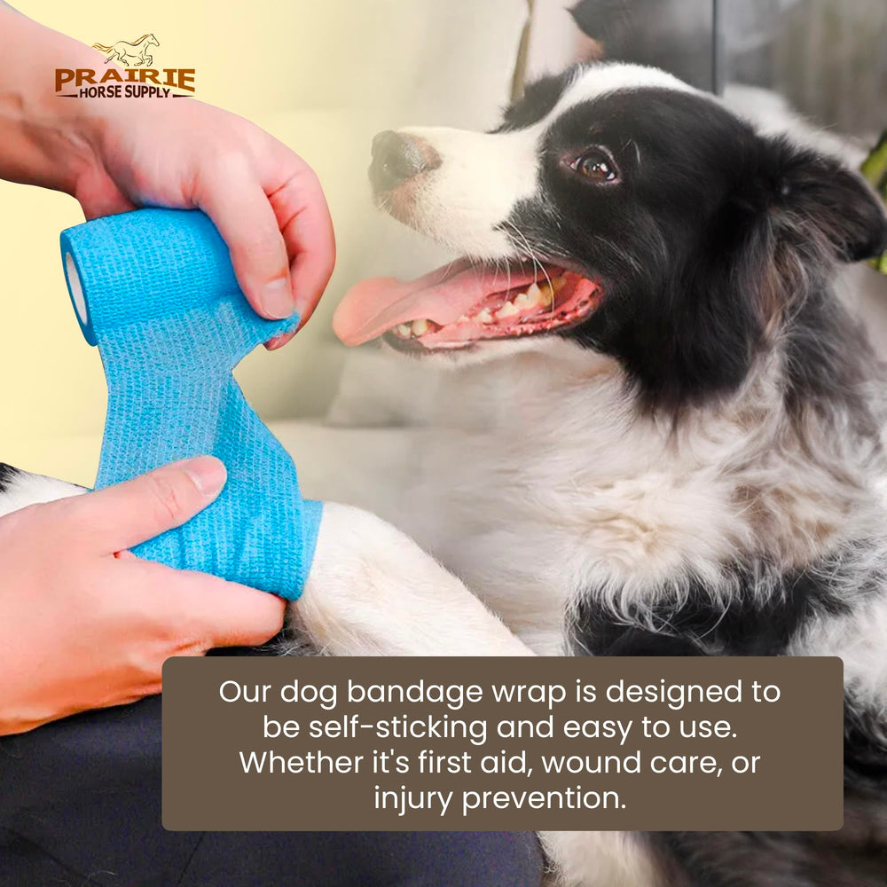 Prairie Horse Supply Vet Wrap breathable soft material keeps pets comfortable during wrapping