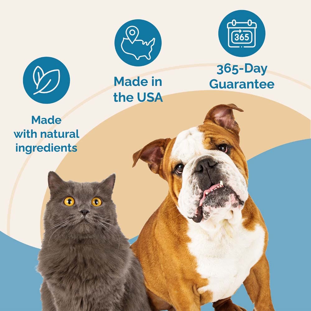 PranaPets liver supplement ingredients panel emphasizes natural herbs for pet wellness.