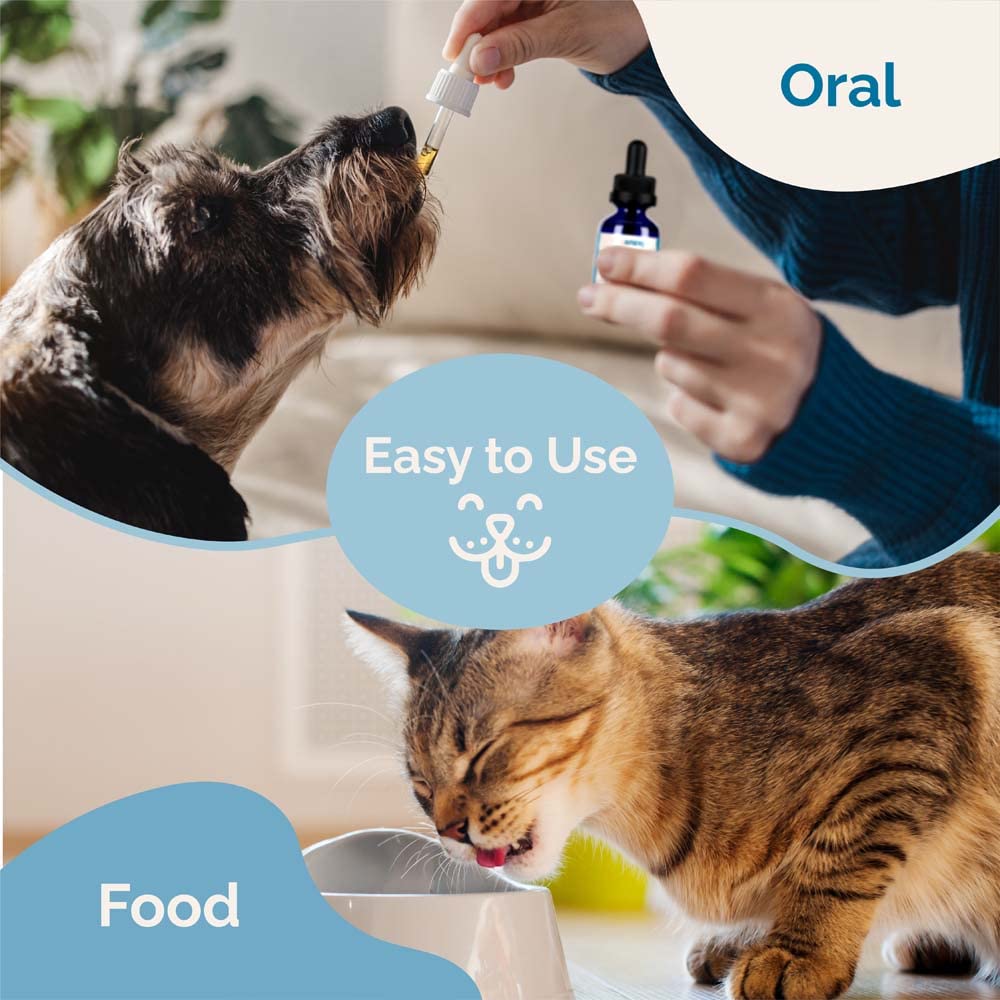 PranaPets liver supplement packaging highlights USA-made quality and third-party testing.