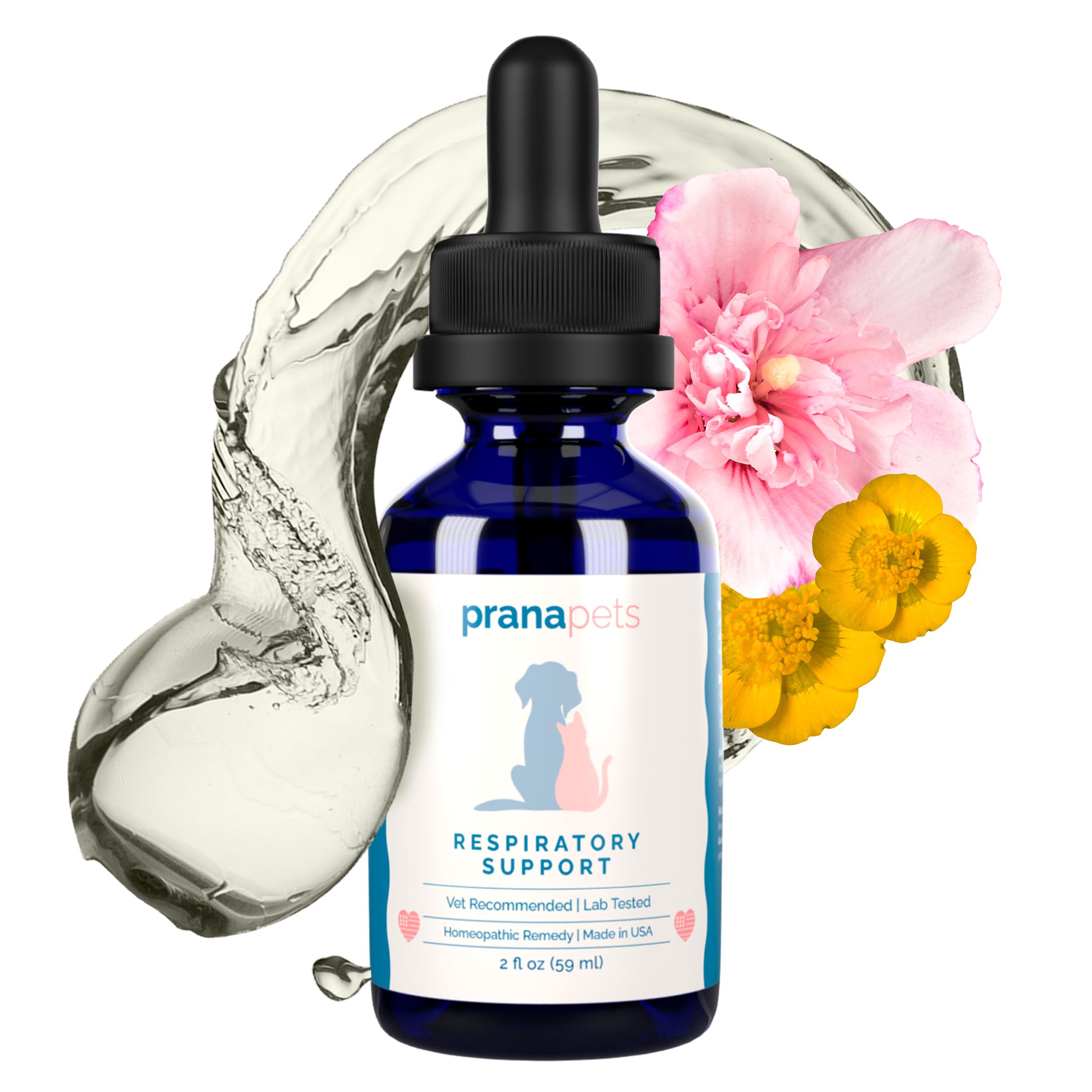 PranaPets Respiratory Support herbal blend highlights natural ingredients for pets