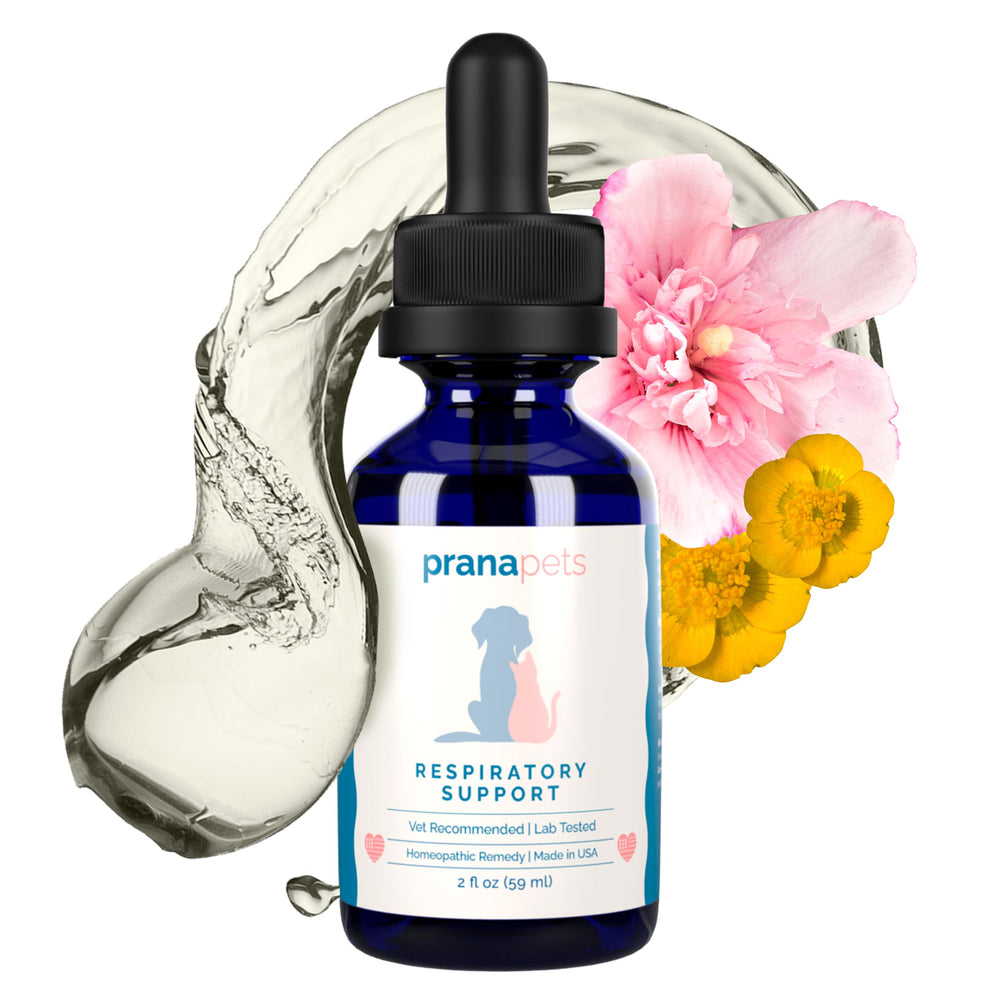 PranaPets Respiratory Support herbal blend highlights natural ingredients for pets