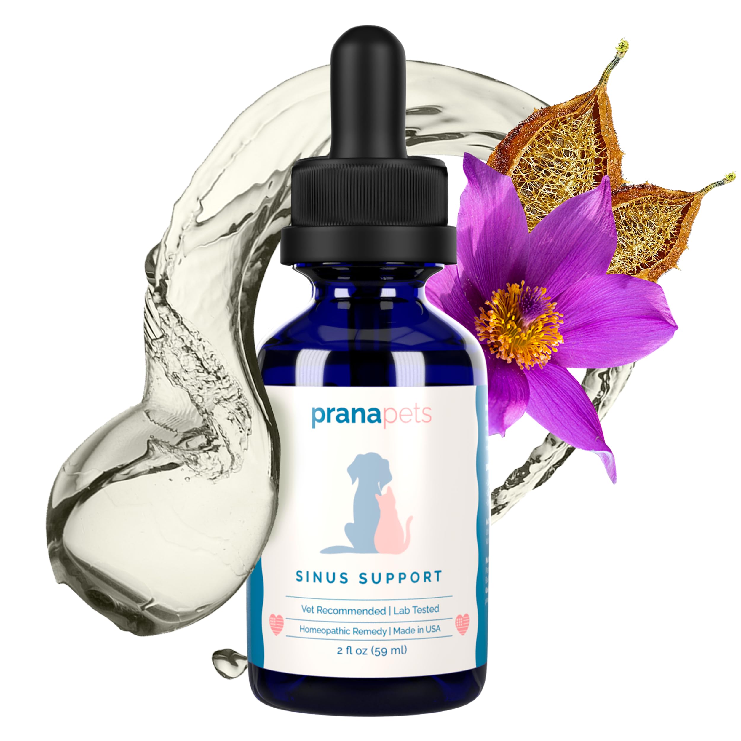 PranaPets Sinus Support demonstrates third party testing for quality assurance.