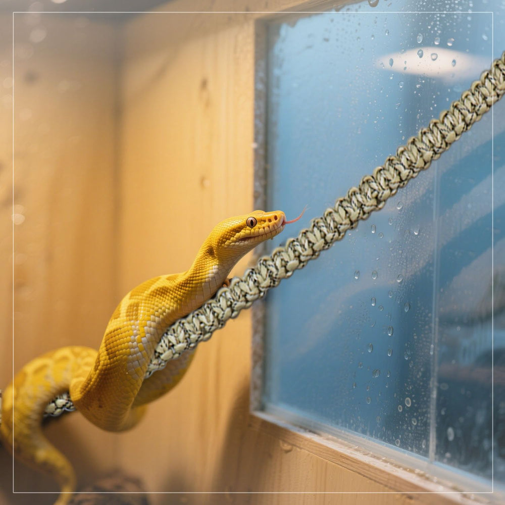 Pranovo climbing rope installed in tank, ready for exploration and activity.