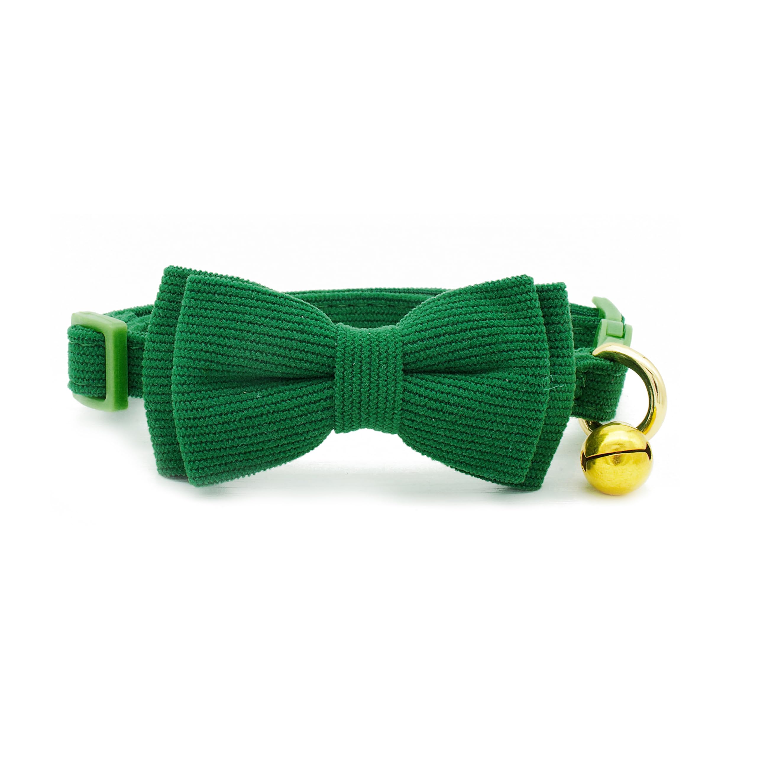 Prazcci cat collar green bow tie for daily wear and charming style