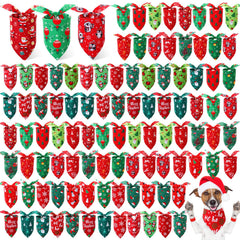 Preboun Christmas dog bandana Santa design for festive photos