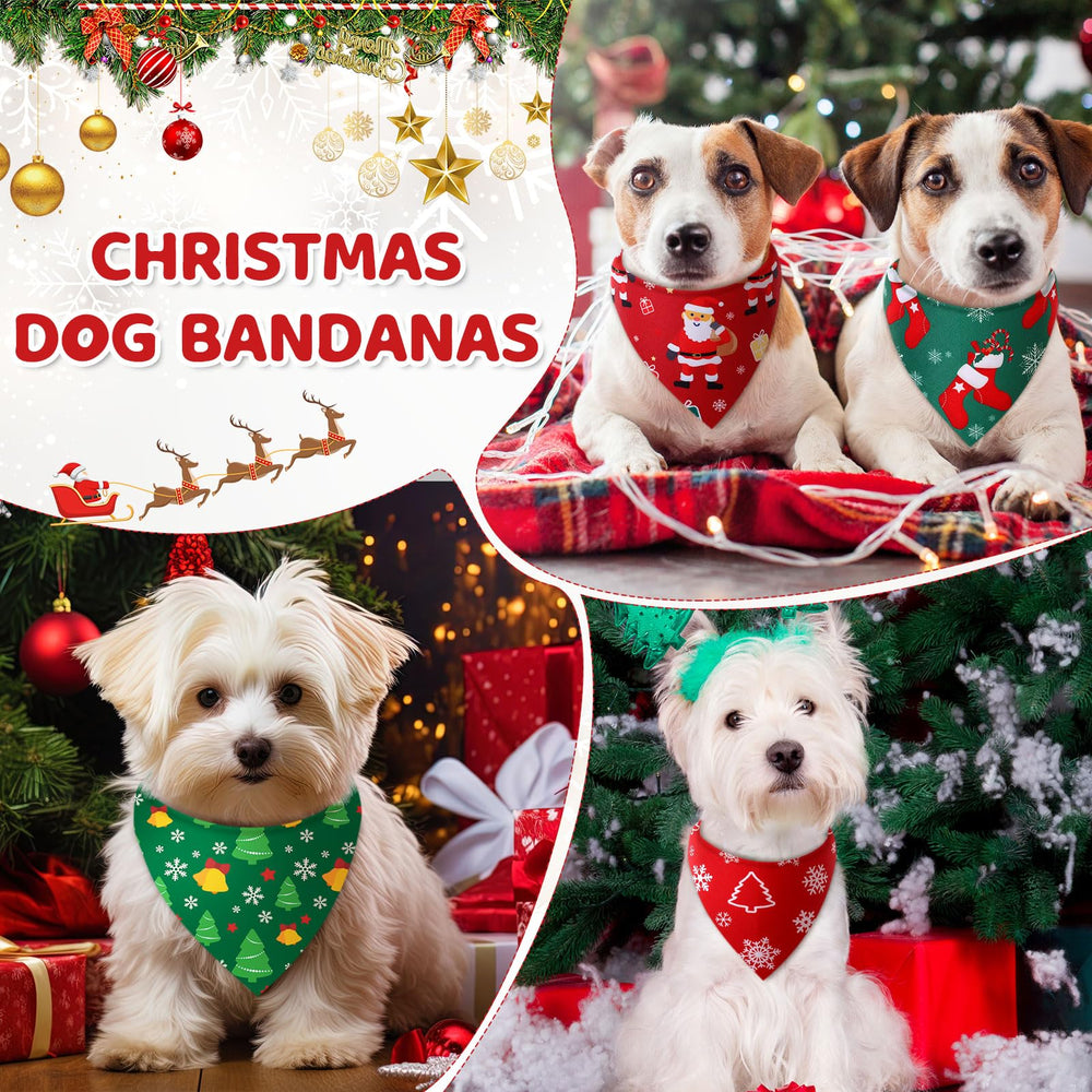 Preboun Christmas dog bandana soft fabric closeup highlighting breathable wear