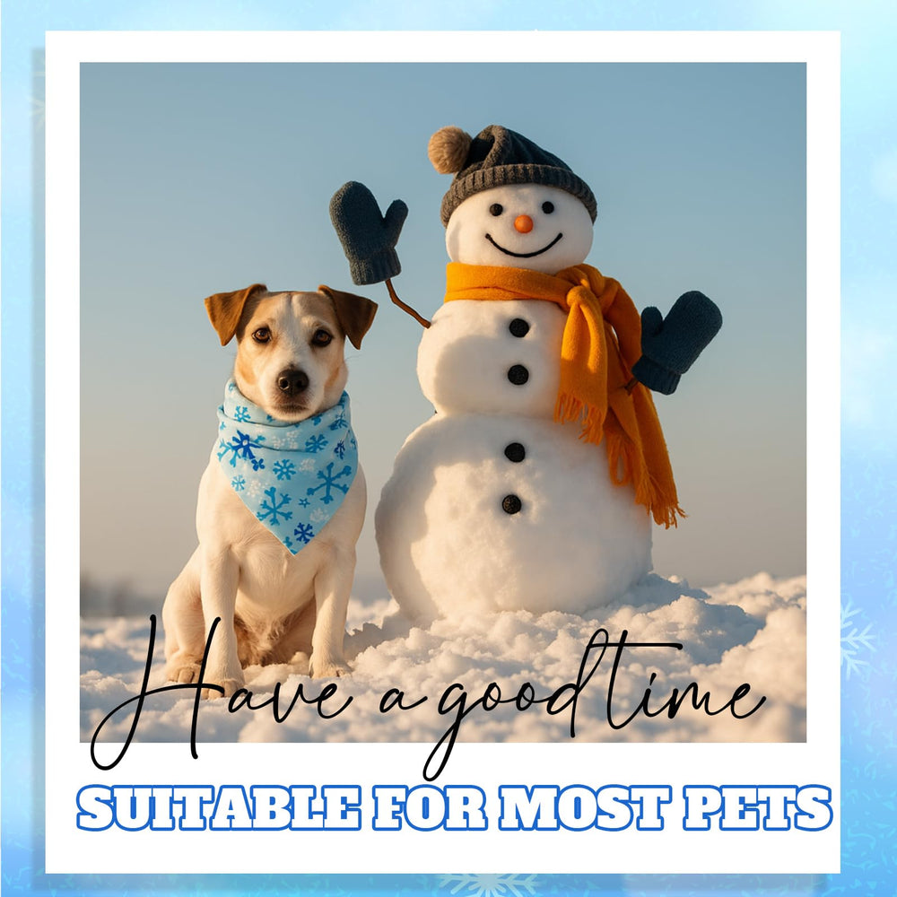Preboun winter dog bandana penguin design perfect for cute costumes