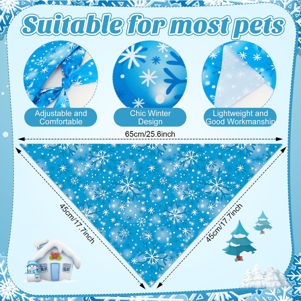 Preboun winter dog bandana snowman design for party photos.