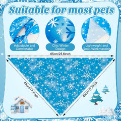 Preboun winter dog bandana snowman design for party photos.