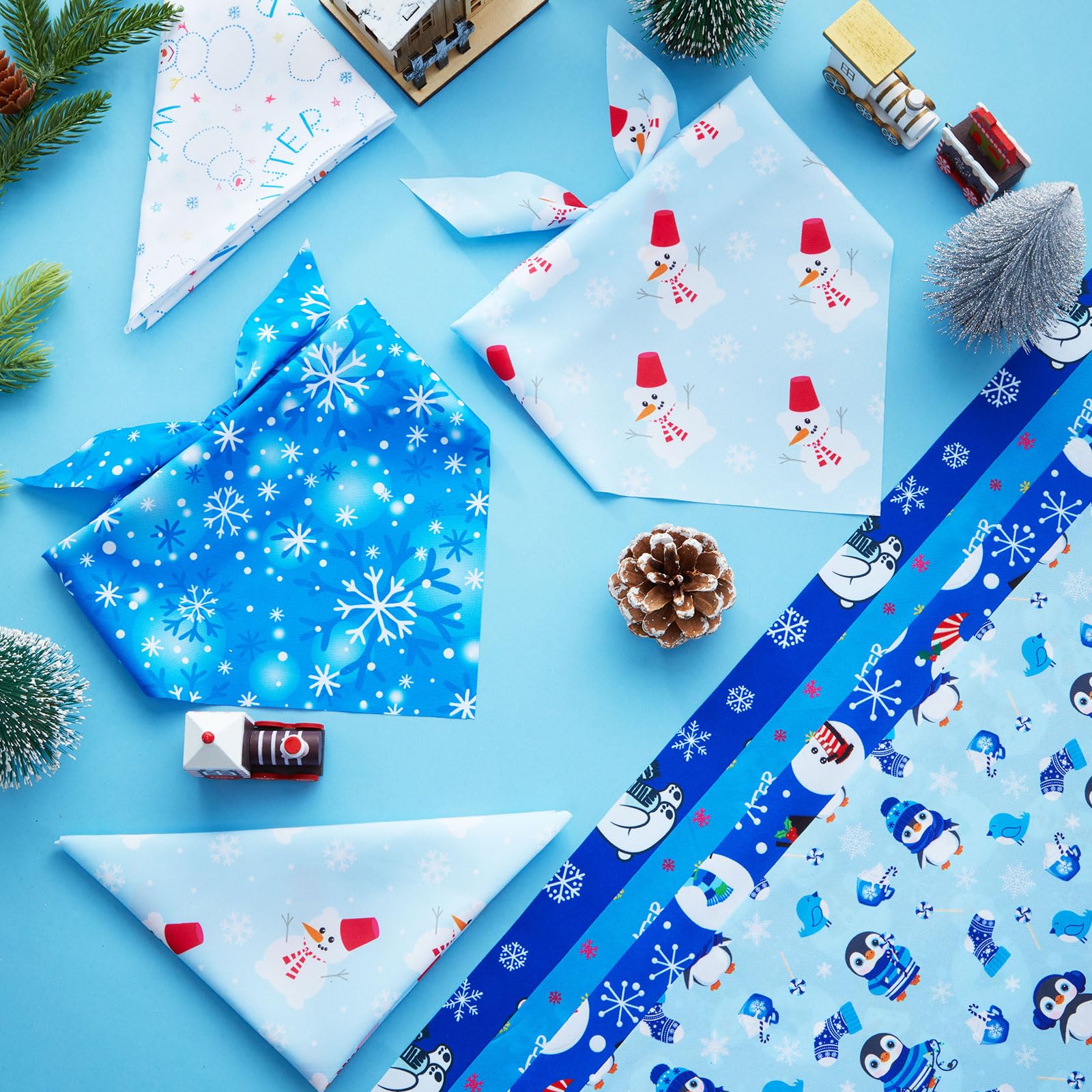 Preboun winter dog bandana styles collection for versatile looks.