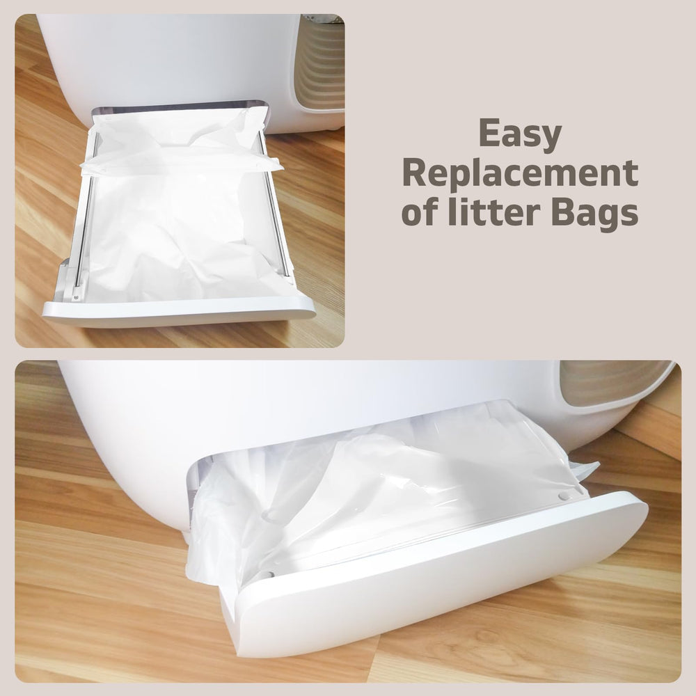 Precizex bags in use showing sealed waste.