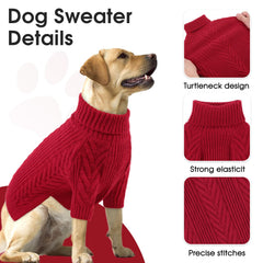 Preferhouse dog knitted sweaters for winter walks and wind protection